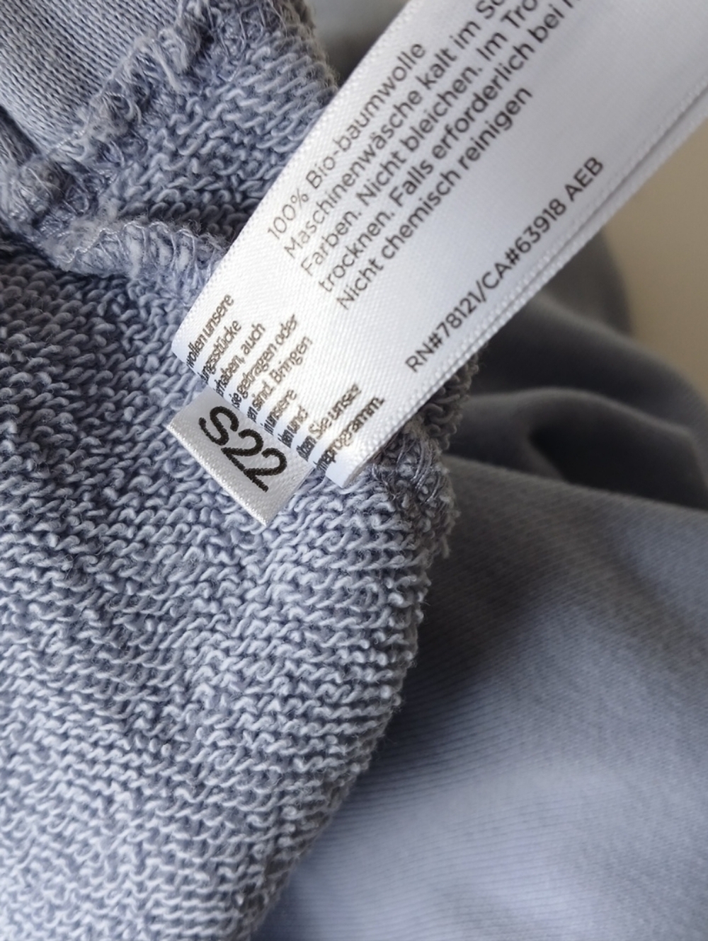 Eileen Fisher Organic Cotton Crop Sweatpants Blue Women's Medium - Picture 6 of 7